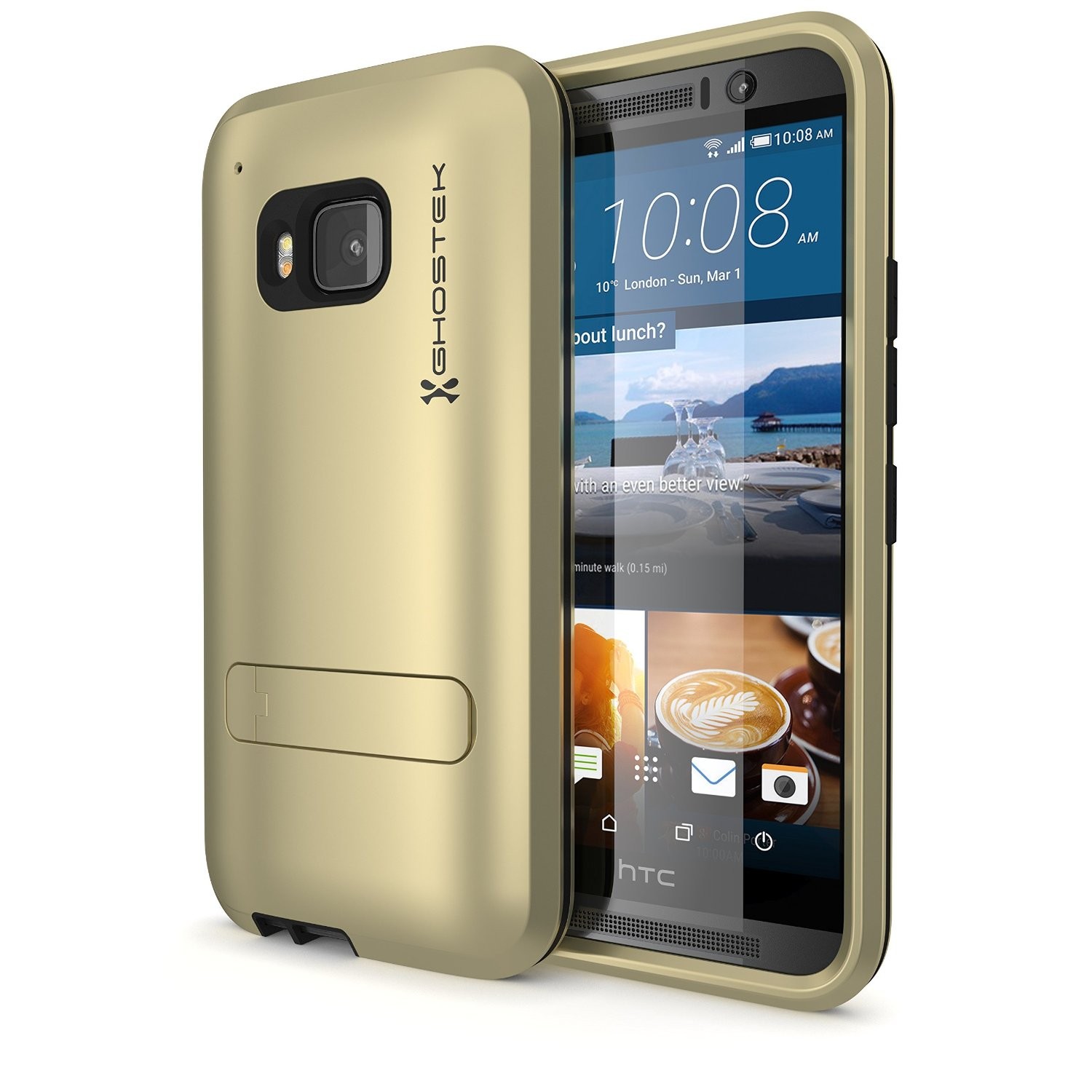 Ghostek Bullet Series Gold – Htc M9 – Identidad Movil